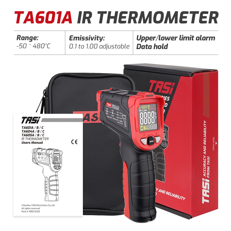 Industrial Laser Temperature Gun - TA601A TA601B TA601C Infrared Thermometer Laser