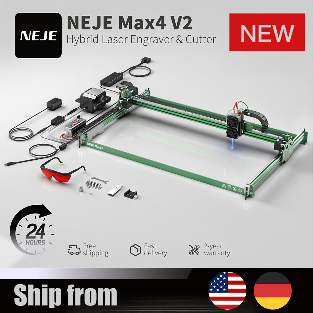Industrial Acrylic Laser Cutter - NEJE Max4 V2 E80 80W Laser
