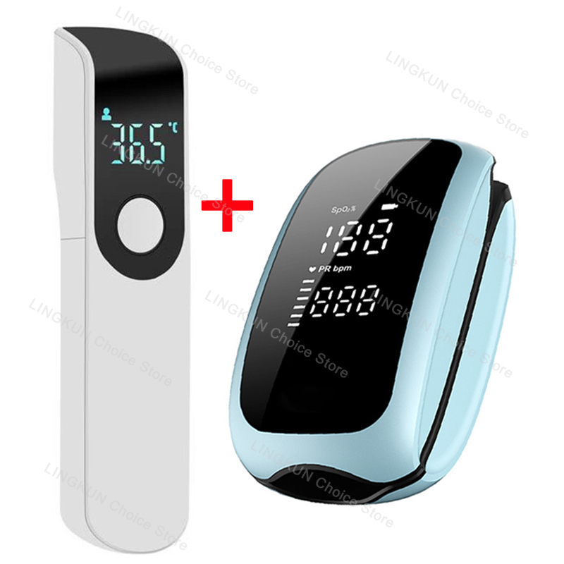 Industrial Laser Temperature Sensor - Rechargeable Oximeter Infrared Fever Thermometer Digital