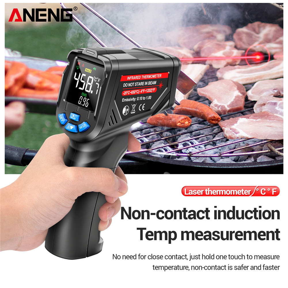 Industrial Laser Temperature Gun - ANENG TH05 Infrared Thermometer Digital Non-Contact