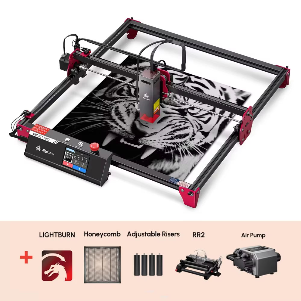 Industrial Acrylic Laser Cutter - Algolaser DIY KIT MK2 40*43cm CNC