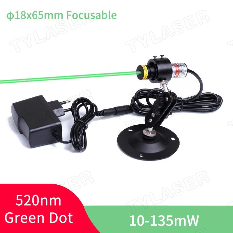Industrial Acrylic Laser Cutter - Focusable 18x65mm 520nm Green Dot Laser
