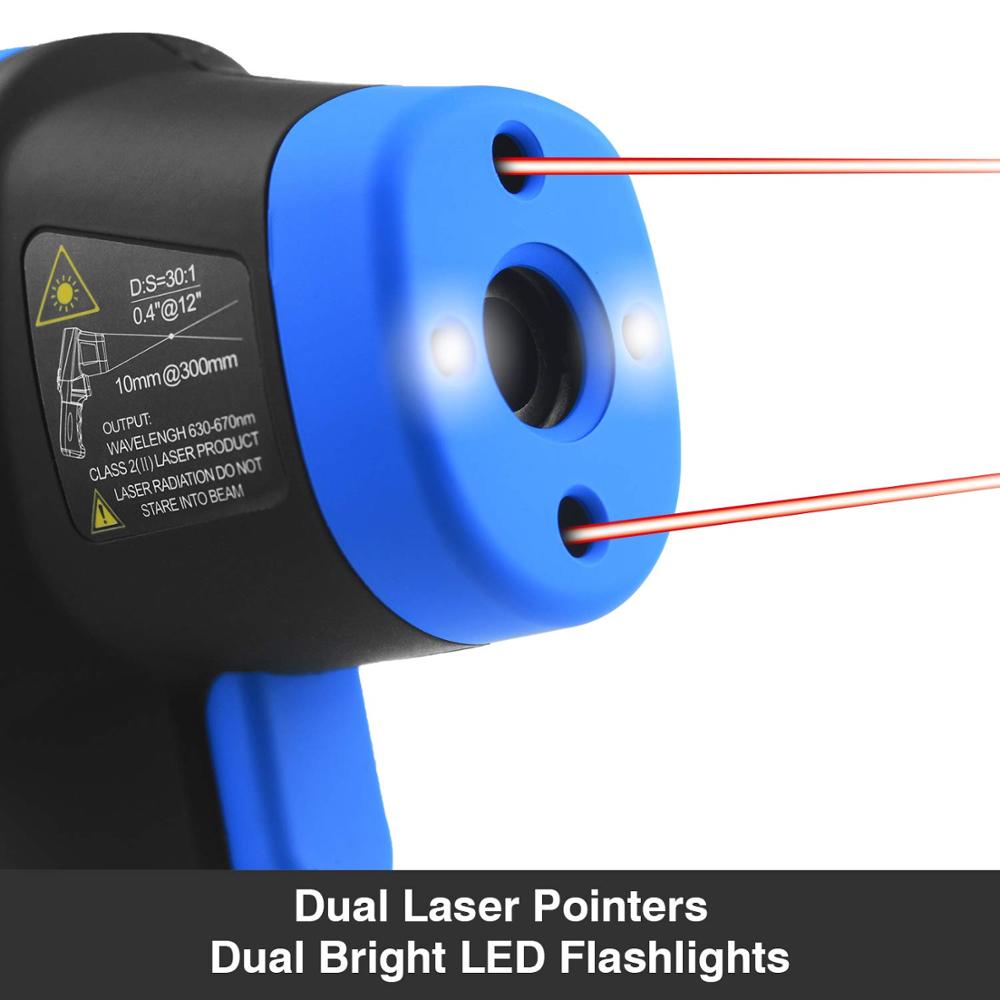 -50℃ to 1500℃ Laser Thermomete - огляд і ціна Industrial Laser Temperature Gun