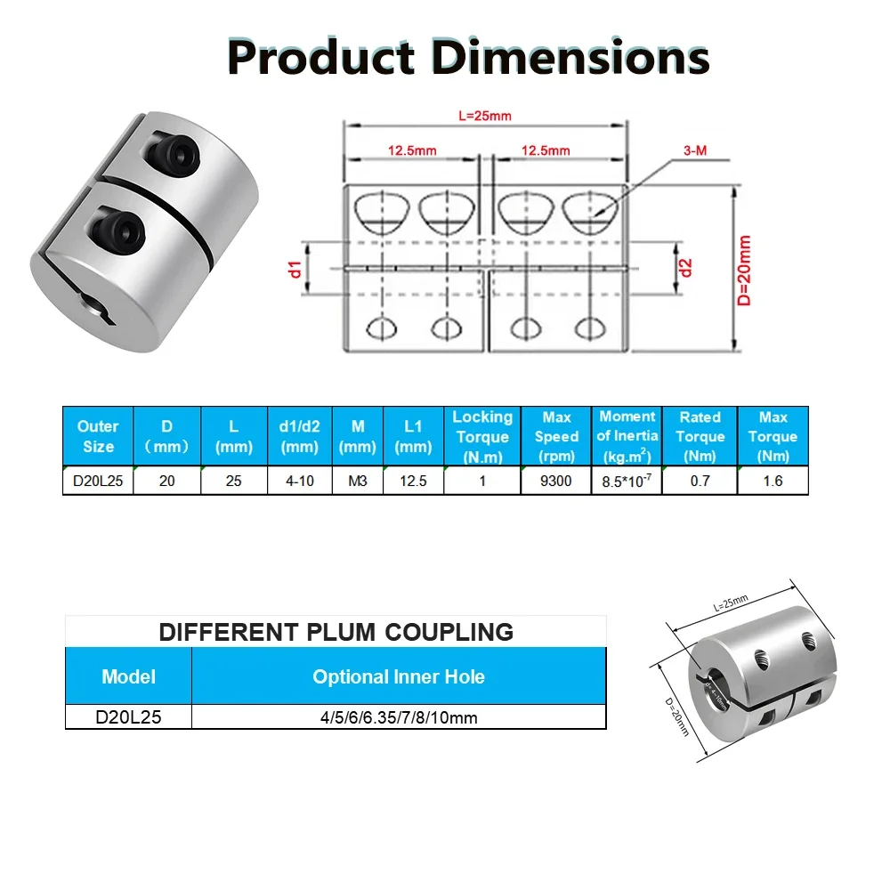 Rigid Coupling 25mm Length Mot - огляд і ціна Servo Motor Cnc