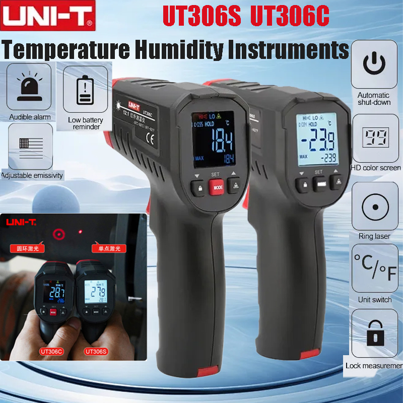 UNI-T UT306S UT306C Digital Th - огляд і ціна Industrial Laser Temperature Sensor