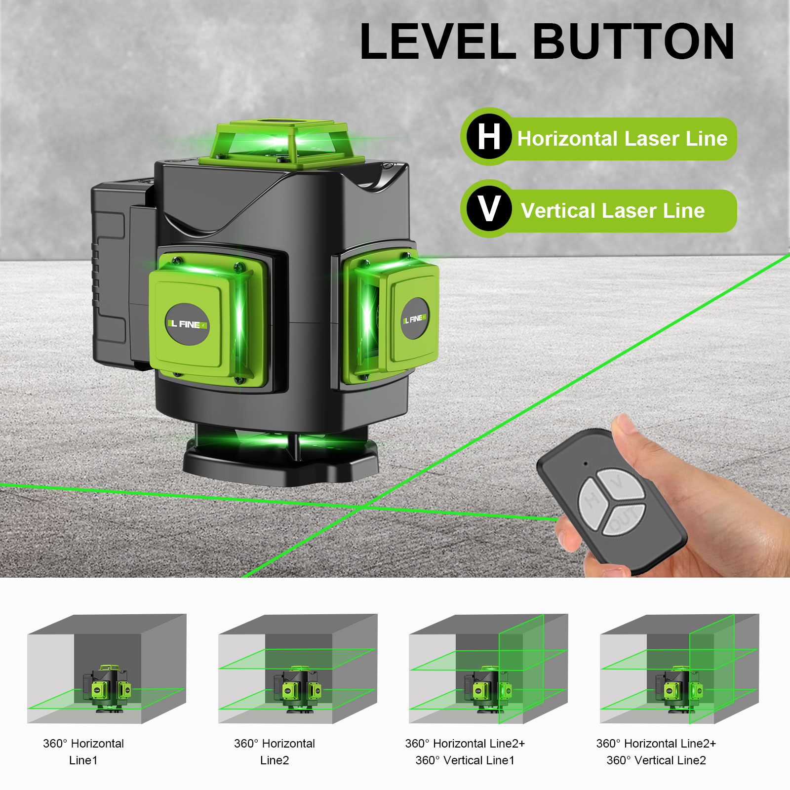 LFINE Nivel Laser Set  4D 16 L - огляд і ціна Industrial Laser Measurement