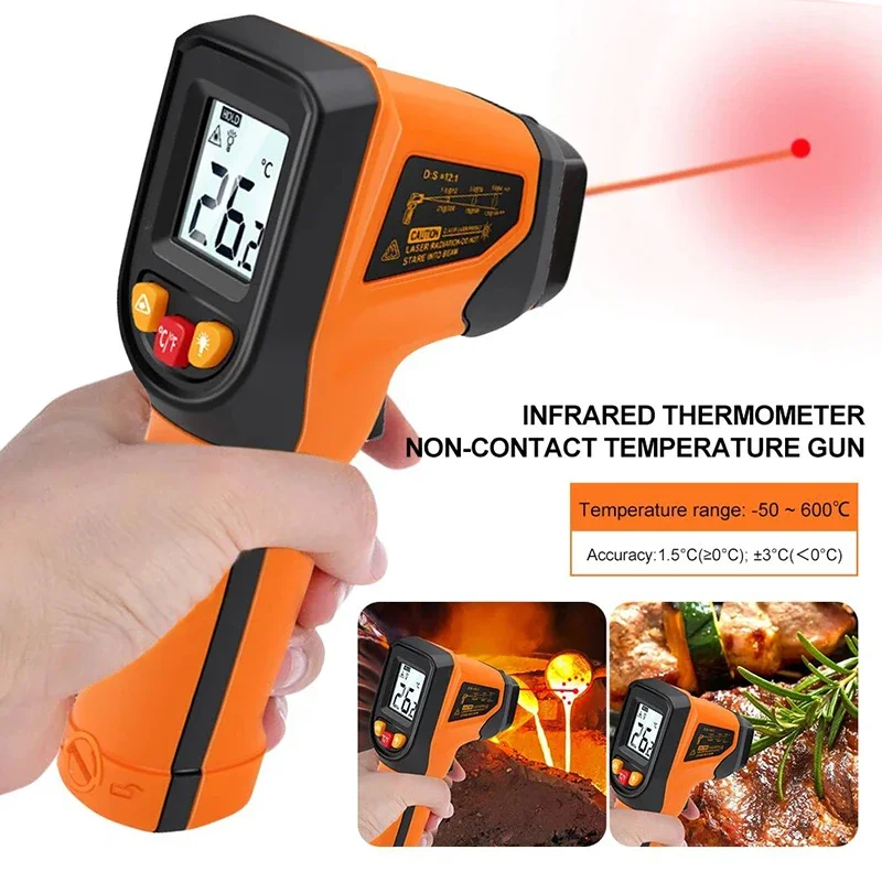 T400 T600 Digital Infrared The - огляд і ціна Industrial Laser Temperature Gun