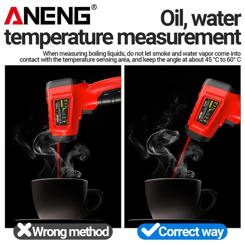 Infrared thermometer -50℃~600℃ - огляд і ціна Industrial Laser Temperature Gun