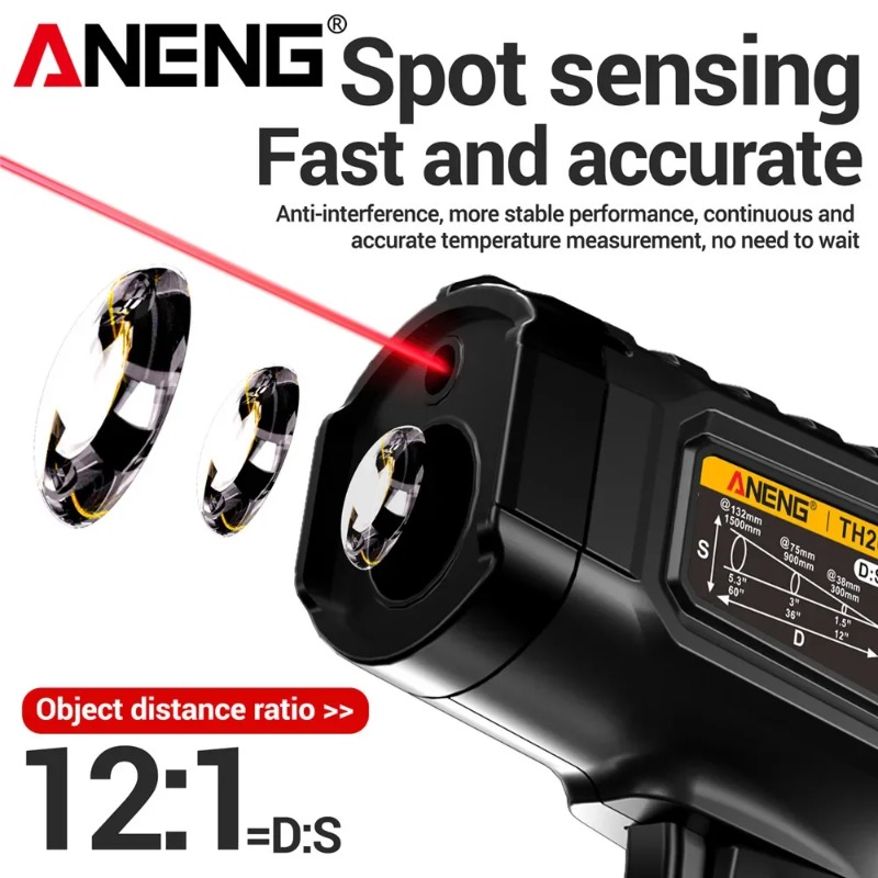 ANENG TH202 Industrial Handhel - огляд і ціна Industrial Laser Temperature Gun