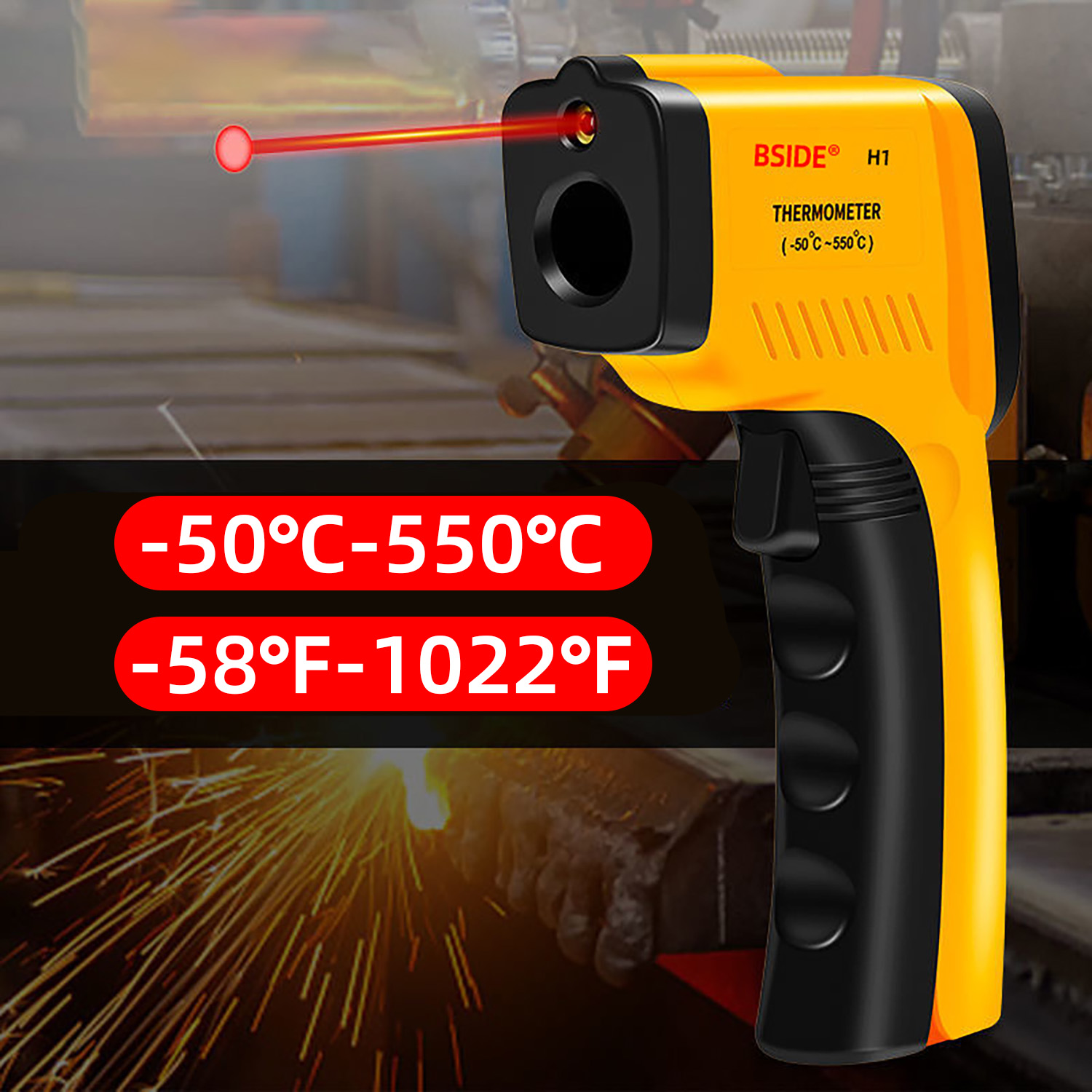 Digital Infrared Thermometer - - огляд і ціна Industrial Laser Temperature Gun