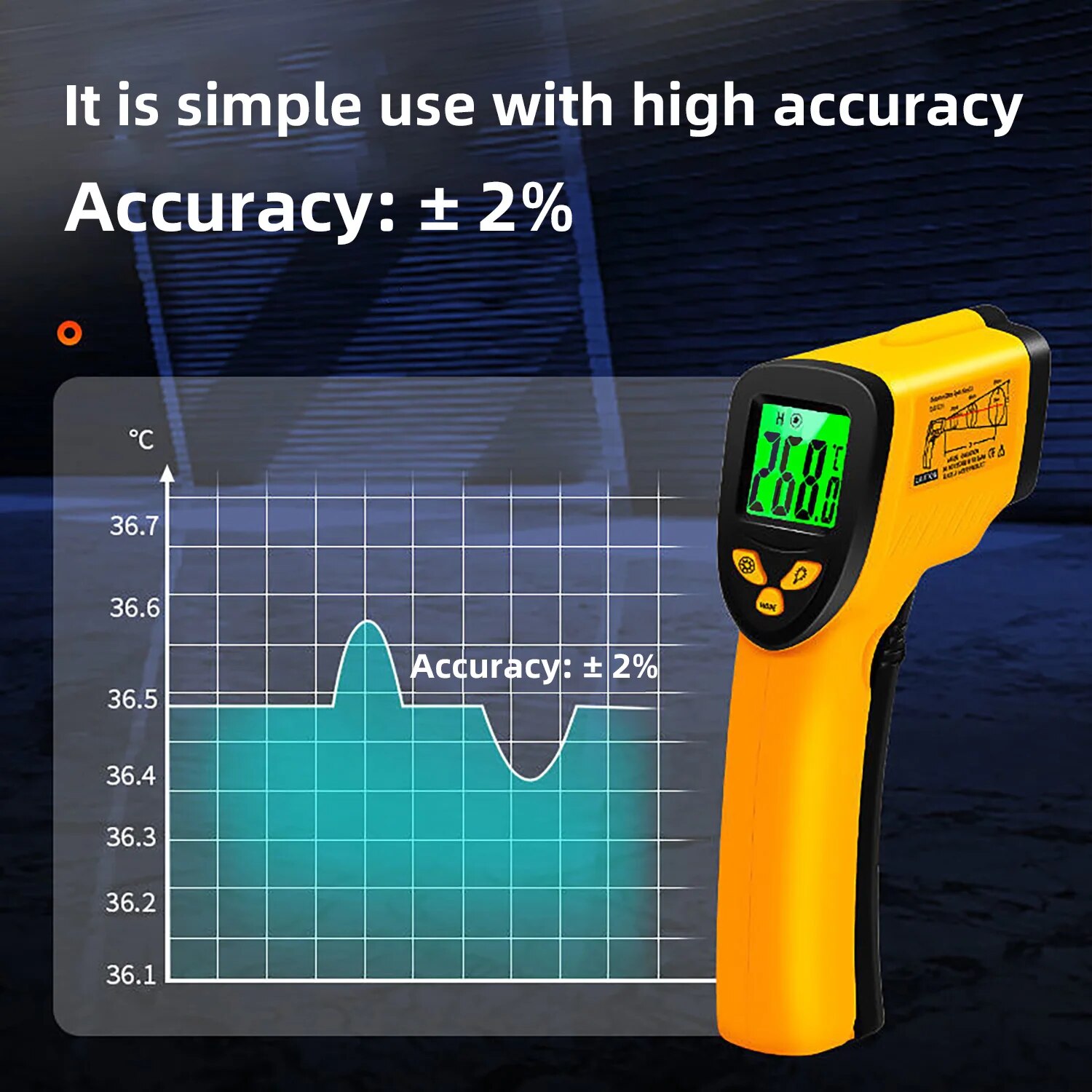 Digital Infrared Thermometer - - огляд і ціна Industrial Laser Temperature Gun