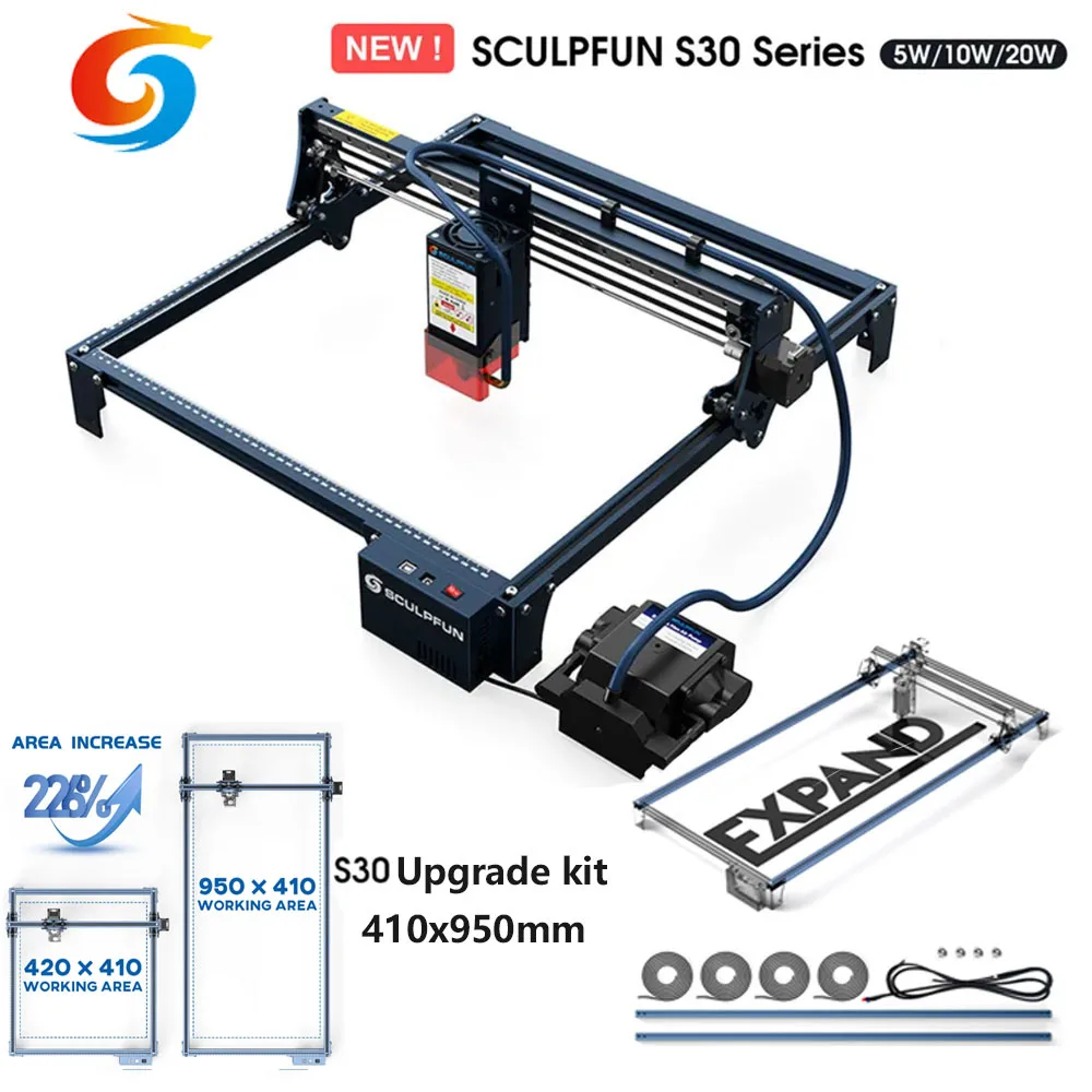 SCULPFUN S30 PRO 20W Laser Eng - огляд і ціна Industrial Acrylic Laser Cutter