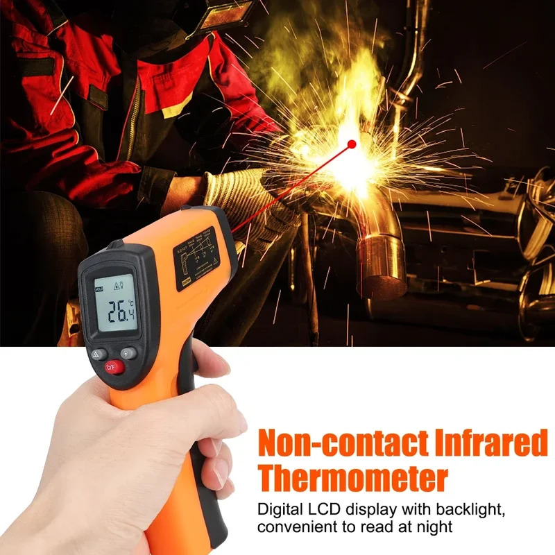 -50~380°C Industrial Infrared  - огляд і ціна Industrial Laser Temperature Gun