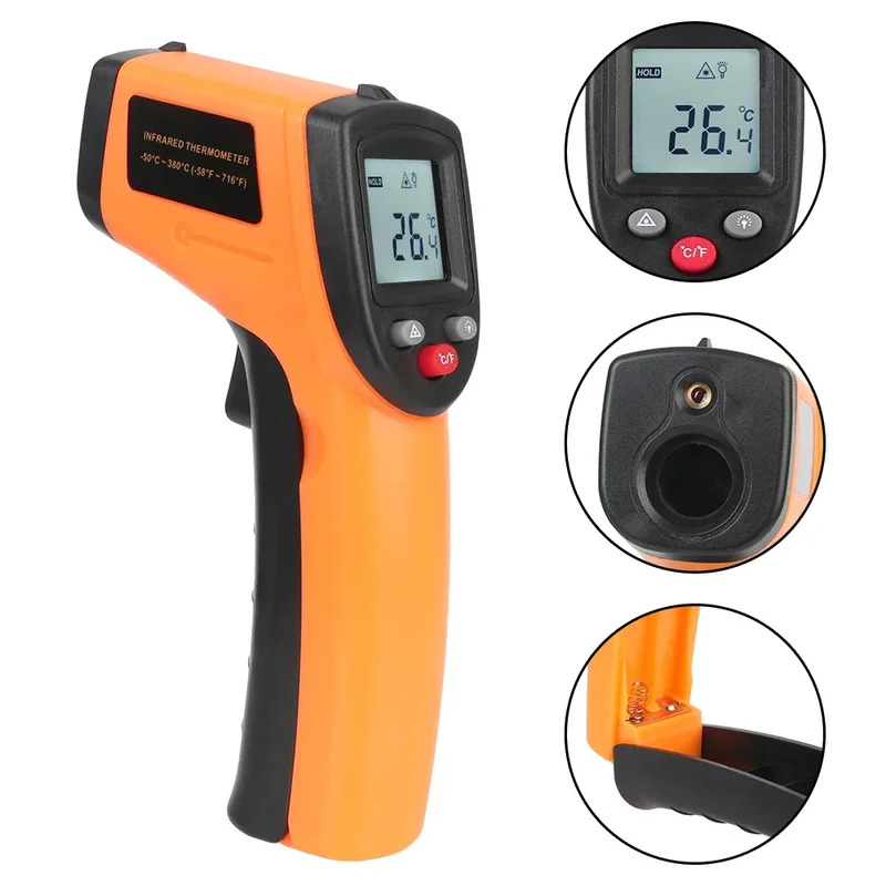 -50~380°C Industrial Infrared  - огляд і ціна Industrial Laser Temperature Gun
