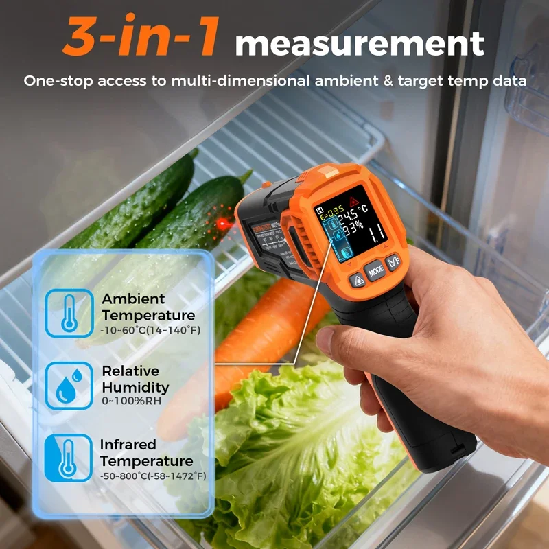 -50~380C Infrared Thermometer  - огляд і ціна Industrial Laser Temperature Sensor