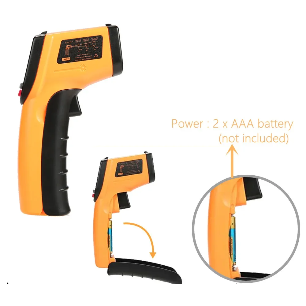 Portable Infrared Thermometer  - огляд і ціна Industrial Laser Temperature Gun